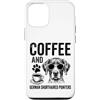 Funny German Shorthaired Pointer And Cof Custodia per iPhone 12/12 Pro Caffè E Puntatore Tedesco A Capelli Corti