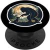 Bigfoot Boop Dog Retro Funny Sasquatch P Bigfoot Boop Dog Retro Funny Sasquatch Meme amante dei cani proprietario PopSockets PopGrip Adesivo