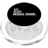 Fraxoweb Mangiare Dormire Scuola di Medicina Divertente Medico Stud PopSockets PopGrip per MagSafe