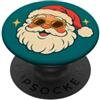 Christmas Craze Retro Groovy Babbo Natale PopSockets PopGrip Adesivo