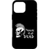 Skull Subculture Aesthetic Mohawk Biker Custodia per iPhone 16 Pro Max Anarchy Is Not Dead Punk Punker Rocker Heavy Metal Satanico
