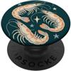 Ocean Botanicals & Wild Gamberi e stelle amanti dei gamberetti per gli amanti dell'oceano PopSockets PopGrip Adesivo