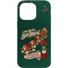 Festive Basset Hounds Custodia per iPhone 14 Pro Max Avventura in slitta natalizia retrò con Basset Hound Dog