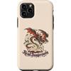 Fantasy Bookish Realm Custodia per iPhone 11 Pro Bookish Dragon Reader legge libri di fantasia pericolosa