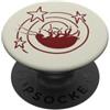 Funny Cockroach Roach Palmetto Bug Y2K 9 Bumbling Roach Totalmente capovolto sotto la coda stellata Y2K anni '90 PopSockets PopGrip Adesivo