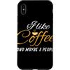Funny Coffee Equipment & Coffee Lover Gi Custodia per iPhone XS Max Divertente Mi piace il caffè e forse 3 persone I caffè