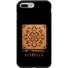 Mandala Pirografia Artigiano Creativo Re Custodia per iPhone 7 Plus/8 Plus Mandala Pirografia Arte Geometrica Legno