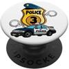3 Year Old Gifts Kids Birthday Gifts & G Costume da poliziotto I poliziotto per 3° compleanno, per bambini PopSockets PopGrip Adesivo