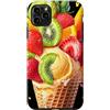 Verspieltes Sommer-Design Custodia per iPhone 11 Pro Max Bicchiere per gelato colorato con frutta