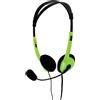 Basicxl Bxl-Headset1 Cuffia stereo verde/nero