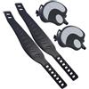Selius 1 paio di pedali per cyclette da casa con cinghie regolabili, telaio in alluminio, ideale per allenamento indoor, attacco per pedale da 9/16 di pollice