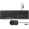 Selius Tastiera e mouse cablati modello 100040, tastiera francese con layout Azerty