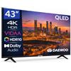 Daewoo 43VB56QV Smart TV 43 Pollici QLED 4K UHD, HDR10, Dolby Audio, Bluetooth, HDMI 2.1, Design senza cornice (Frameless), Gamma 2026