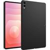 MGUEIAO Cover Compatibile con Samsung Galaxy Tab S11 Ultra, Custodia Morbido TPU Silicone, Antiurto Matte Case,Black