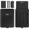GANGANPRO Laptop Custodia 15-15.4-15.6 con Supporto Compatibile con Microsoft Surface Laptop 5/4/3/2 13.5,MacBook Air/Pro 13.3,Custodia in Pelle PU per Computer Portatili 15-16 - Nero