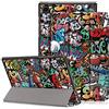 DINGGUAGUA Custodia Compatibile con Samsung Galaxy Tab A8 2022 SM-X200/X205 10.5 Pollici 2022 Ultra-sottile Cover con Funzione Supporto,Graffiti