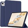 MGUEIAO Cover Compatibile con Honor Pad X9a, Custodia in Pelle PU Ultrasottile con Supporto Trifold, Retro in TPU Morbido, Antiurto - Blue