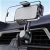 Holdersafe Porta Cellulare Auto Supporto Telefono: [Funzionamento con una mano] Supporto Cellulare per Bocchette D'aria Dell'Auto, 360° di Rotazione Macchina per iPhone/Samsung/Huawei/Xiaomi, ecc-Grigio Chiaro