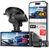 REDTIGER F7N Touch 4K STARVIS 2 - Dashcam per auto, anteriore e posteriore | Dash Cam per auto, 5,8 GHz, WiFi, touch screen da 3,18, GPS, visione notturna UHD 2160p, blocco di emergenza