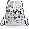 Generic Sacca Coulisse Life Is A Garden Sacca sportiva quotidiano 36x42cm | Sport String Zaino Moda Zaino con Coulisse per uomo e donna sport Regalo