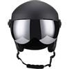 Huxibai Caschi da sci da uomo, berretto e occhiali traspiranti, attrezzatura da | Casco da snowboard invernale antivento, per donne, giovani, adulti, sci, snowboard, discesa, resort, moto