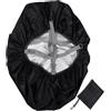 TOPBATHY Coprizaino Antipioggia in Poliestere Nero per Zaini da 70l | Bordo Elastico e Chiusura Aderente, Custodia Inclusa, per Escursionismo, Campeggio, Bici e Notte