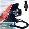 Generic Kit motore elettrico SUP, 160 W 6 km/h per tavola da surf elettrica, aggiornamento pinna IP57 impermeabile con batteria marina da 288 Wh, si adatta alla maggior parte dei kayak e tavole da surf SUPs