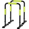 Generic Supporto regolabile, barre parallele resistenti per allenamento della forza, stazione di allenamento portatile fino a 250 kg di capacità massima