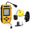 GAIN EXPRESS Cercapesci Portatile via Cavo, Sonar Palmare Fishfinder, Angolo del Fascio 45°, Profondità 328ft/100M | Allarme Pesce | Display LCD Retroilluminato per Kayak, Barca, Ghiaccio, Riva