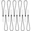 Alksubbm 10-Pack Ciclismo Computer Tether cinghie con Nylon Loop | Cordoncino elastico in lattice e poliestere, passante in nylon, cinghie extra per dispositivi compatibili e esigenze di