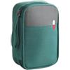 Myqiqi Borsa di pronto soccorso impermeabile, misura media, vuota per viaggi, campeggio e uso domestico, con scomparti integrati per riporre medicine organizzate, Verde, Taglia unica, Borsa di pronto