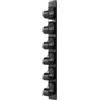 ZMdooreasy Supporto da parete verticale per canna da pesca per 6 canne | Design verticale, contiene 6 aste, consente di risparmiare spazio in garage, conservazione sicura, organizzazione ordinata