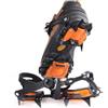 Syutokul 1 Paio di Micro Punte per Scarpe da Trekking, 10 Tacchetti da Ghiaccio con Denti in Metallo per Scarpe e Scarponi, Ramponi Antiscivolo per Scarponi da Trekking, Arancione