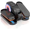 XDDIAS Mini trainer elettrico a cross trainer, sotto tavolo ellittico per la casa con telecomando, display a LED, 12 velocità, mini ellittico silenzioso e portatile, per anziani e adulti