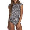 BILLABONG Womens Captain 1MM - Muta Senza Maniche a Maniche Corte - Blackout - Muta Elasticizzata - Donna a Maniche Corte in Neoprene - Cheeky Fit