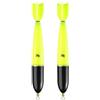 Oxxggkao Galleggianti con colore fluorescente brillante del corpo | 2 galleggianti elettronici coordinati, corpo giallo-verde fluorescente e nero, batterie non incluse nella confezione