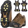 SNBUHA Ramponi da Ghiaccio, Gomma Leggero Ice Tacchetti con 10 chiodi, Elasticizzati, Ramponi Antiscivolo Ice Tacchetti Trazione per Scarponi Scarpe Winter Outdoor Camping Caccia Camminare, Eur 39-41