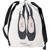 generic Borsa in raso per scarpe da ballo, antipolvere con coulisse, Nero | Fodera in raso leggera e lavabile per scarpe da balletto, jazz e danza latina