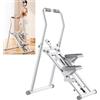 Generic Macchina da arrampicata verticale pieghevole con monitor LED, stepper fitness domestico per allenamento completo del corpo e allenamento cardio