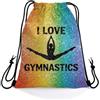 Generic Sacca Zaino Sportiva Glitter Pattern Gymnastics Zaino con Coulisse uomo e | donna 36x42cm Gym Sacco Confortevole Borsa con coulisse per Festa quotidiano Viaggio