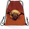Generic Zaino Sportiva Gothic Sun Skull Sacca sportiva nuotare 36x42cm | Sacca Zaino Sportivo resistente Gym Sacco per Festa Palestra Regalo