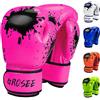 Grosee Guantoni da boxe per bambini, 170 g, 226,8 g, guanti da allenamento per sacco da boxe, kickboxing, Muay Thai, MMA, UFC, regalo per bambini dai 6 ai 15 anni, in pelle, per ragazzi e ragazze