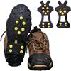 SNBUHA Ramponi da Ghiaccio, Gomma Leggero Ice Tacchetti con 10 chiodi, Elasticizzati, Ramponi Antiscivolo Ice Tacchetti Trazione per Scarponi Scarpe Winter Outdoor Camping Caccia Camminare, Eur 42-46