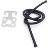 Besttoolifes Accessorio subacqueo: corda elastica da 5 mm e moschettone SS316 | Acciaio di grado marino SS316, resistente alla ruggine, elastico da 50 cm incluso, si adatta a cavi da 5 mm