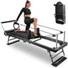 ONETWOFIT Macchina per riformatore per pilates, pieghevole, per casa, palestra, yoga, allenamento al chiuso, pilates, allenamento con pesi