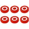 Kichvoe 6 Pezzi Smorzatore di Vibrazioni in Silicone Rosso | Facile da Installare, Migliora il Tocco della Palla, per Corde e Partite su Terra Battuta