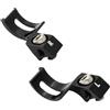 TOPPERFUN 2 Pezzi Connettore Manubrio Bici in Lega di Alluminio Nero | Montaggio Leggero, Smontaggio Rapido, Finitura Anodizzata, Bordi Lisci, per Modelli Serie M9000 e X01