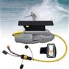 Generic Motore elettrico per pinne da surf, 12 V, pinna subacquea con batteria per SUP, kayak, elica per tavola da surf per prevenire lo sforzo fisico