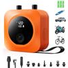 MyCampix Pompa elettrica da 50 psi, pompa ad aria portatile ricaricabile SUP con spegnimento automatico, funzioni di gonfiaggio e sgonfiaggio, batteria da 15600 mAh + 12 V CC, per tavole da paddle