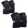 80SIX Stealth Pad Set, protezioni ginocchia e gomiti per bambini e ragazzi | Ultrasottile e flessibile per bambini e bambine, skateboard, pattini in linea, quad, skate elettrico e BMX adulti